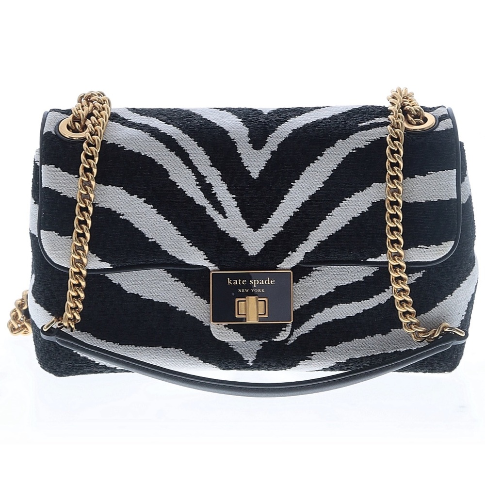Kate Spade Evelyn Bold Zebra Boucle Jacquard Convertible Shoulder Bag